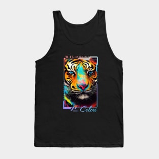 Tiger  Animal Discovery Adventure Nature Planet Earth Paint Tank Top